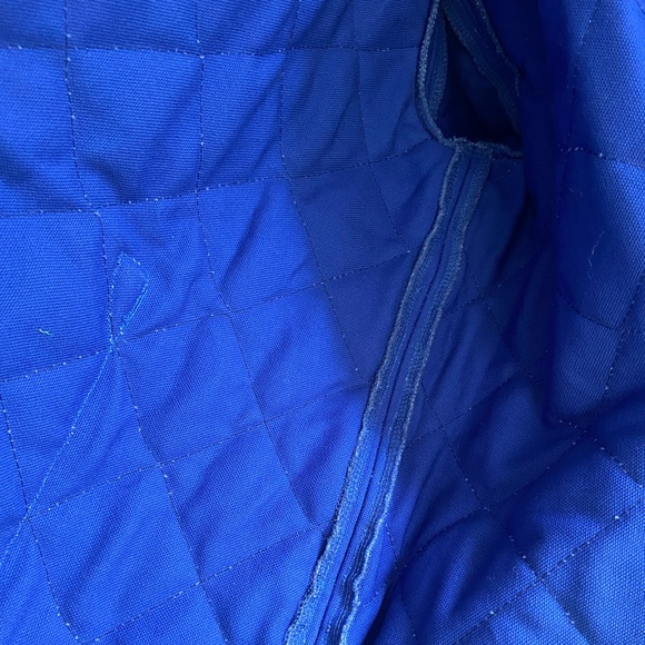 SOLD Seek Shelter Quilted Milo Coat in Cobalt Blue - Picture 4 of 9